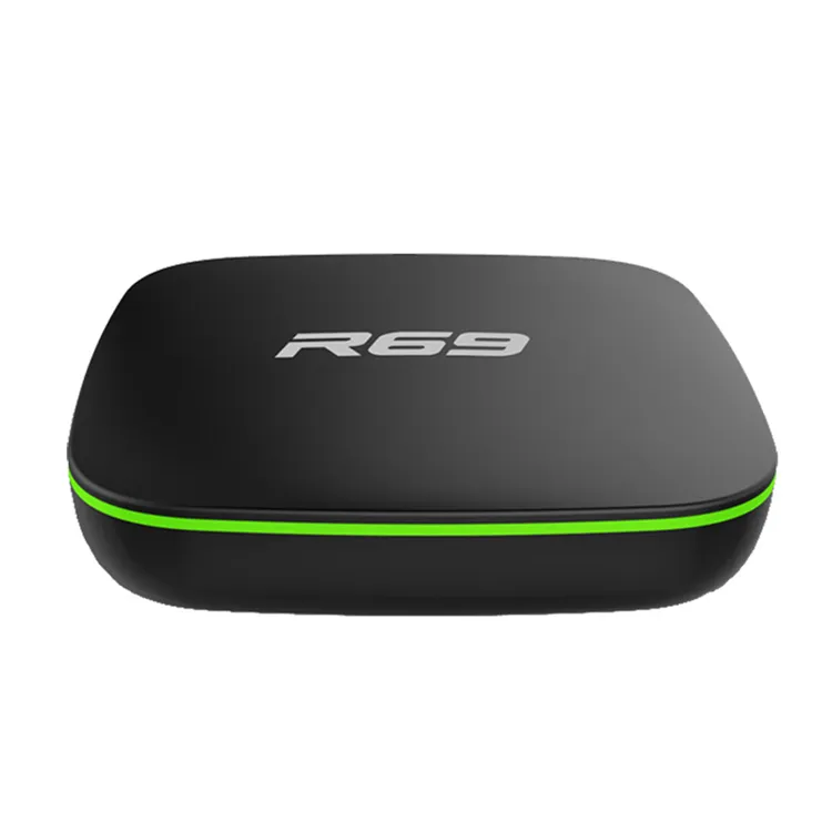 Receptor de tv r69 allwinner h3, 1gb, 8gb, android 7.1, smart tv box, 4k, streaming, media player r69