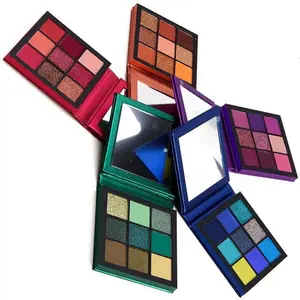 Free sample private label cosmetic high pigment long lasting colorful shimmer eyeshadow