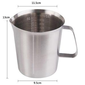 Pichet à lait en acier inoxydable, appareil de mesure puissant et personnalisé, pour friser le lait, avec marquage, 1 pièce - Product Image 1