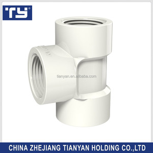 UPVC <span class=keywords><strong>plomberie</strong></span> raccords D'eau d'alimentation universel Joints En Caoutchouc BS Fil flexible Femme égalité Tee - Product Image 2