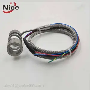 110v spring coiled nozzle heater with k,J type thermocouple