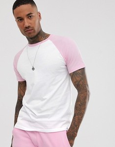 T-shirt girocollo a girocollo a asciugatura rapida con maniche Raglan a contrasto in Spandex per adulti - Product Image 2