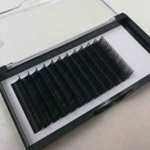 Extensiones de pestañas individuales, el mejor producto, J, B, C, D, L, visón sintético rizado, Etiqueta Privada - Product Image 1