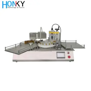 Automatic New Technology Manufacturer 10 Ml Bottle Rotary Liquid Filling And Capping Machine Xqgx-30