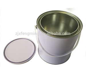 2.5L <span class=keywords><strong>metal</strong></span> pintura estaño <span class=keywords><strong>cubo</strong></span> con mango <span class=keywords><strong>de</strong></span> plástico - Product Image 1