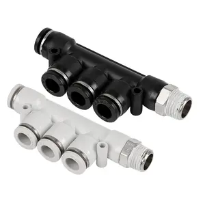 PKB thread reducing 5 way connector quick connect air fittings pneumatic fittings connecting pneumatic fittings