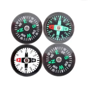 Wholesales10mm/15mm/18mm/20mm/25mm/30mm/35mm/40mm Liquid Filled Button Compass for Outdoor Qibla Direction