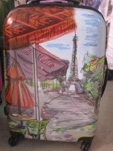Koper Bagasi Perjalanan, Koper Troli Bagasi Perjalanan Warna Terang ABS + PC dengan Gambar Bermotif - Product Image 2