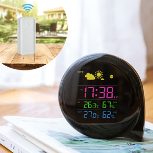 2017 CE rosh sans fil intérieur/extérieur numérique hygromètre thermomètre avec horloge - Product Image 3