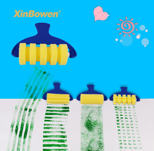 Diy 4 unids mango <span class=keywords><strong>de</strong></span> plástico <span class=keywords><strong>de</strong></span> diferentes rodillo <span class=keywords><strong>de</strong></span> espuma cepillo <span class=keywords><strong>de</strong></span> pintura <span class=keywords><strong>para</strong></span> niños <span class=keywords><strong>de</strong></span> dibujo - Product Image 1