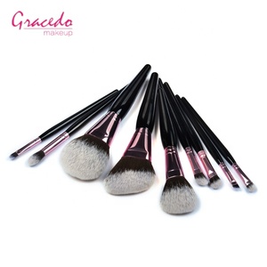 Set <span class=keywords><strong>de</strong></span> 7 <span class=keywords><strong>Brochas</strong></span> <span class=keywords><strong>de</strong></span> <span class=keywords><strong>Maquillaje</strong></span> para Rostro y Cabello con Mango <span class=keywords><strong>de</strong></span> Madera, Incluye Brocha para Corrector y Lápiz <span class=keywords><strong>de</strong></span> Cejas, con Logotipo Personalizado - Product Image 2