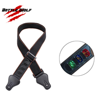 Sangle de Guitare en Coton Classique Haute Qualité de Différentes Couleurs avec Support de Médiator, Vente en Gros, Personnalisable