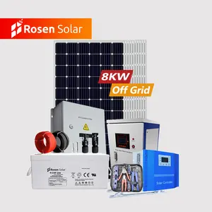 5kw 8KW פנל סולארי מערכת שמש כוח מערכת בית 5 kw 8 KW כבוי גריד שמש כוח גנרטור 5kw pv מערכת