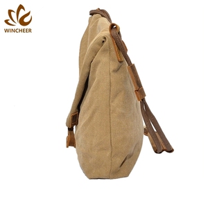 Professionnel hobo hippie fronde bandoulière en cuir garniture tissu sac à main messenger hommes <span class=keywords><strong>cir</strong></span>é toile épaule longue <span class=keywords><strong>bande</strong></span> sac - Product Image 5