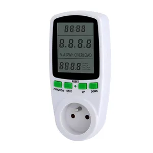 Franse Type G Zonne-energie Meter Wattmeter Power Analyzer Digitale Power Meter Huishoudelijke 230V