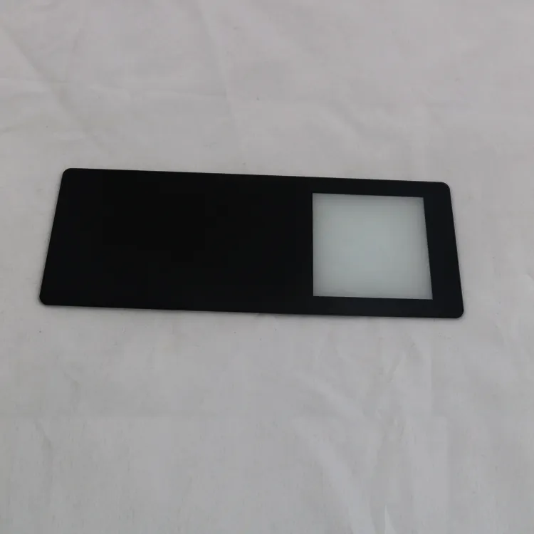 Стеклянная крышка объектива gorilla glass для бытовой техники черного цвета 2 мм