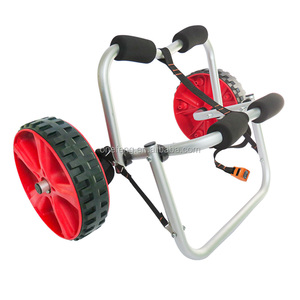 Chất Lượng Cao Nhôm Có Thể Gập Lại 2-Người 100Kg Tải Xách Tay Bánh Xe Marine Lớp Anodized Khung Bãi Biển Xuồng Thuyền <span class=keywords><strong>Kayak</strong></span> Giỏ Hàng - Product Image 5