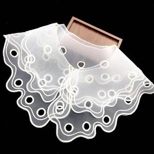 Creux Organza Broderie Dames Dentelle Collier Ras Du Cou Amovible Patchs À Coudre Avec Effet 3D Accessoire De Mode Pour Dames - Product Image 4