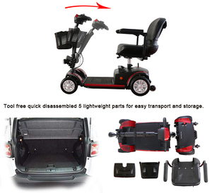 Cuidado de <span class=keywords><strong>ancianos</strong></span> productos plegable de cuatro ruedas minusválidos Scooter Eléctrico <span class=keywords><strong>para</strong></span> <span class=keywords><strong>gente</strong></span> vieja - Product Image 2