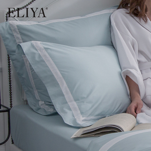 400Tc 4 Pezzi Queen Size Cotone Egiziano Bianco <span class=keywords><strong>Hotel</strong></span> Duvet Della Copertura - Product Image 1