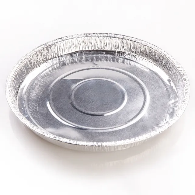공장 가격 840ml 음식 급료 승인되는 처분할 수 있는 알루미늄 호일 팬 둥근 굽기 사용 알루미늄 호일 피자 팬