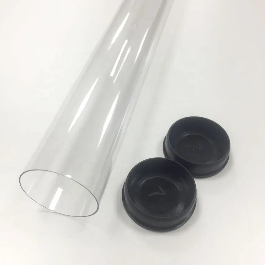 Tubo de plástico transparente para embalaje de PC, HDPE, LDPE, PETG, PVC