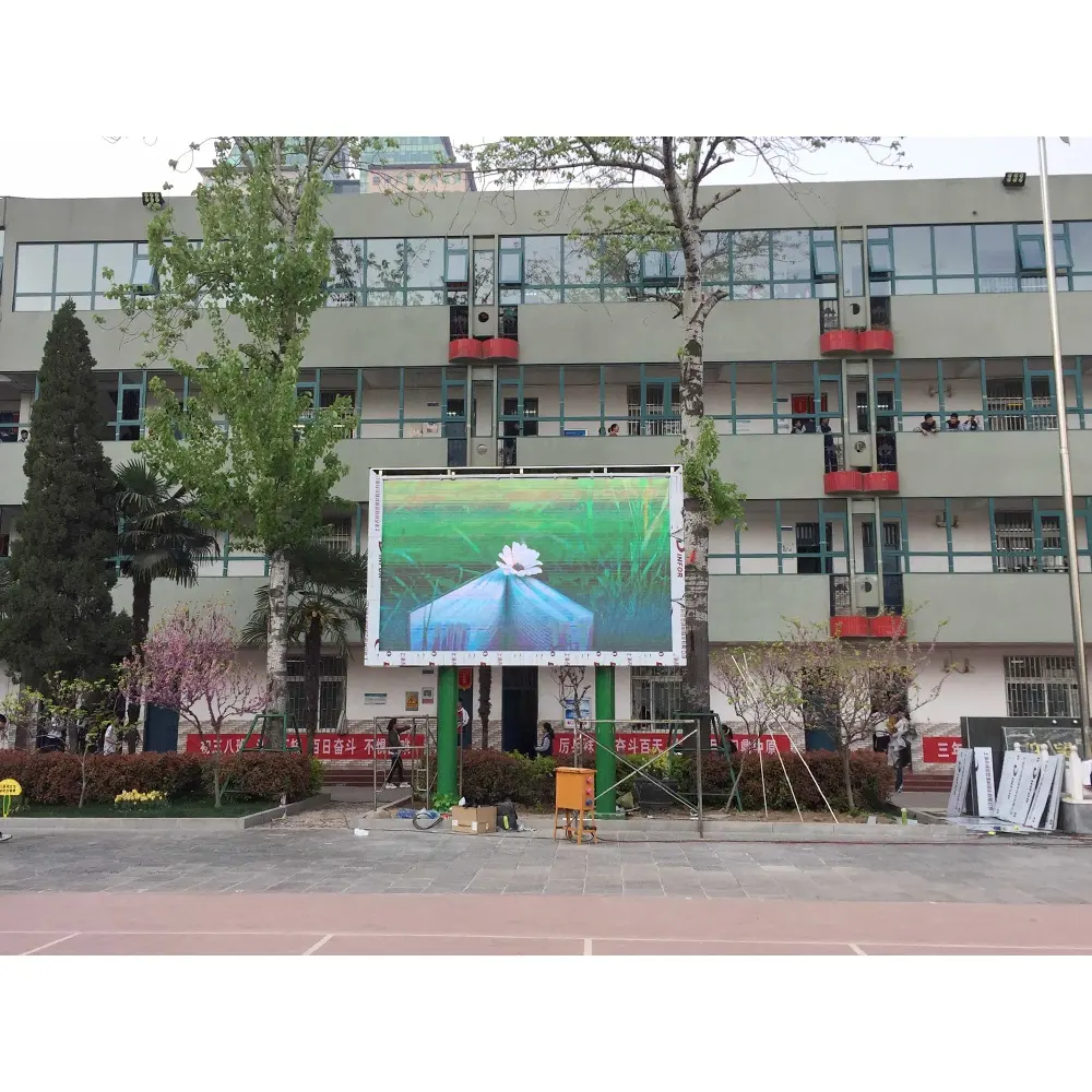 P6 al aire libre pantalla Led Panel de lista de precios en la India publicidad comercial gigante 10Ft X 12Ft al aire libre Flexible pantalla Led