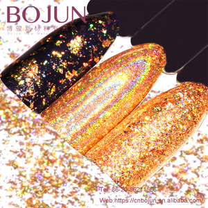 BoJun Super Miroir Holographique Flocons Paillettes Pigment D'<span class=keywords><strong>or</strong></span> <span class=keywords><strong>Clou</strong></span> Flocon Pour Les Ongles - Product Image 2