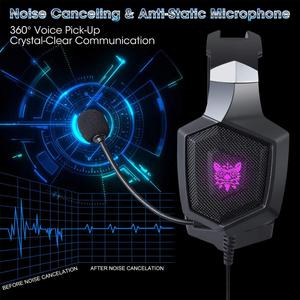 <span class=keywords><strong>ONIKUMA</strong></span> Auriculares Gaming Stereo <span class=keywords><strong>K8</strong></span> Auriculares de Diadema con microfono con 3.5 mm Jack Luz LED para PC AZUL - Product Image 4