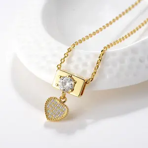 women's accessories 24 carat simple gold long chain 24k necklace with star shape pendent designs