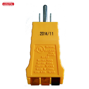 CULus hogar 110 ~ 125 V tomacorrientes de CA 6 indicación Visual 3 Prong <span class=keywords><strong>Ground</strong></span> Plug circuito <span class=keywords><strong>Tester</strong></span> macho de polaridad probador - Product Image 2