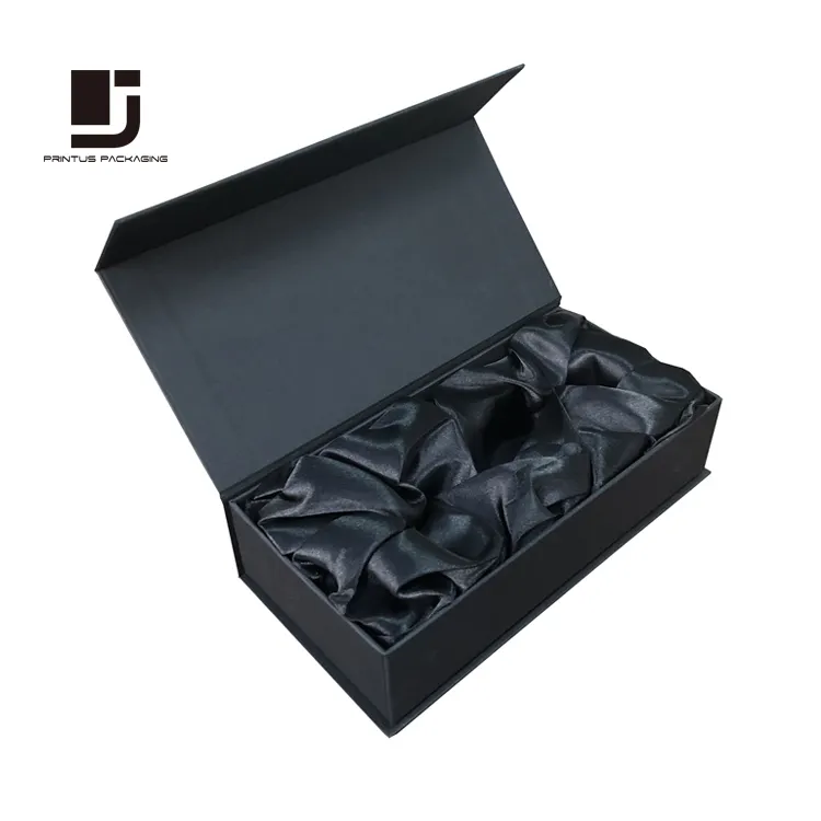 Luxo preto embalagem caixa de presente ímã brinquedo sexy