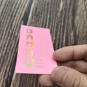 Cartes de visite estampage à chaud annonçant des occasions spéciales imprimées sur du papier et du carton <span class=keywords><strong>kraft</strong></span> épais et beaux - Product Image 1