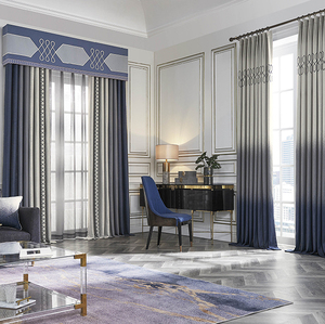 <span class=keywords><strong>Tende</strong></span> Oscuranti <span class=keywords><strong>Moderne</strong></span> Pronte all'Uso con Occhielli in Tessuto Jacquard di Lusso Stile Europeo per <span class=keywords><strong>Soggiorno</strong></span> - Product Image 5