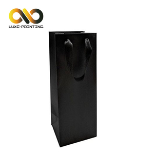 100% reciclado kraft marrón bolsas de papel de embalaje individual o doble botella de <span class=keywords><strong>vino</strong></span> bolsa de embalaje de regalo - Product Image 4