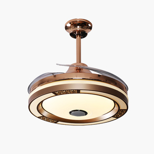Precio barato hogar 42 pulgadas tres de <span class=keywords><strong>hideen</strong></span> cuchillas de ventilador de techo con luz y remoto - Product Image 3