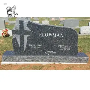 wholesale marble granite cross tombstone headstone cheap price MTG-009