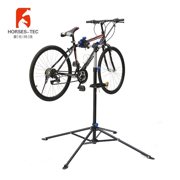 Bicycle parking repair stand clamp stationary bike rear rack