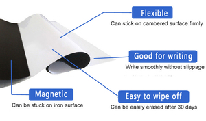 Tự từ mềm bảng trắng Sticker lá viết Hội Đồng Quản Trị cho văn phòng họp khô xóa tấm với từ tính thu hút tính năng - Product Image 3