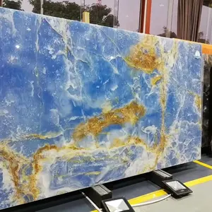 Losas grandes de piedra natural de ónix azul, azulejos