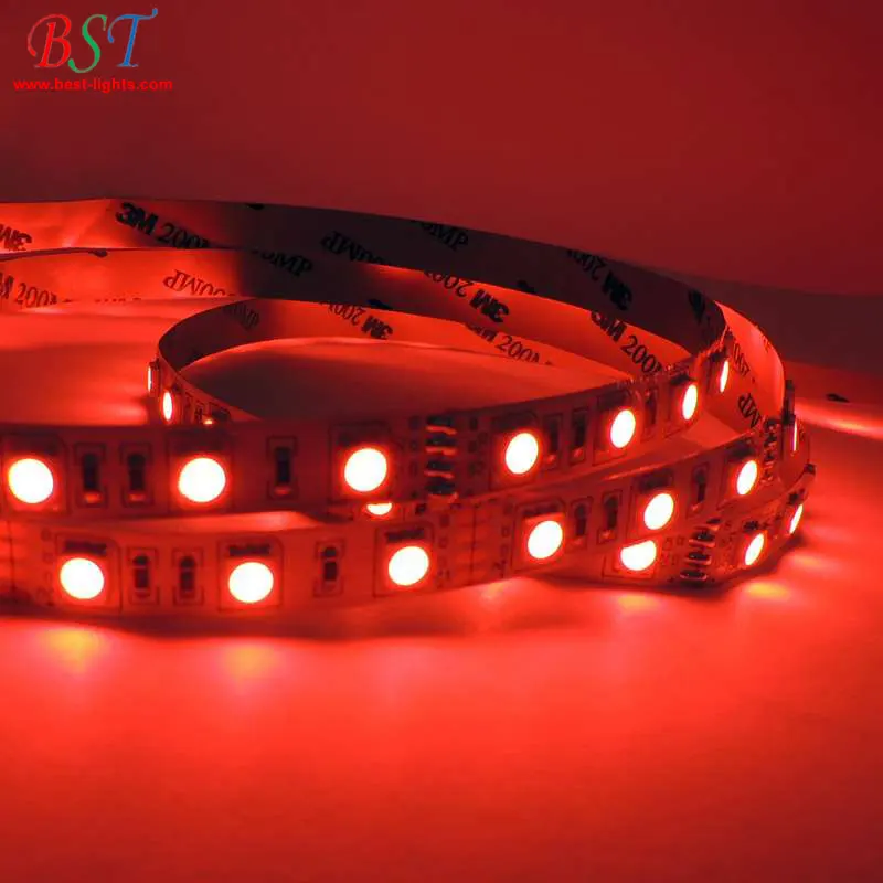 670nm 680nm 12V SMD Rouge 5050 led bande