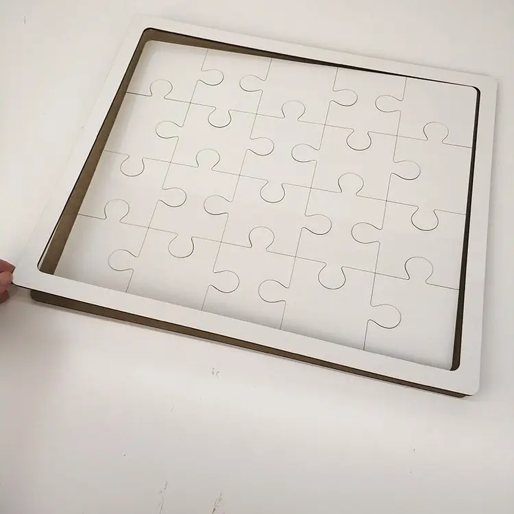 Werbe geschenk 20 stück sublimation blank wärme transfer jigsaw puzzles spiel