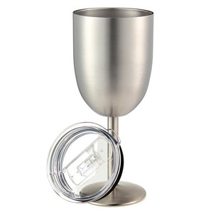 7 oz vino de acero inoxidable taza doble pared <span class=keywords><strong>madre</strong></span> de copa de vino con diferentes colores - Product Image 1