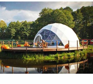Igloo de jardin extérieur 4m/6m avec structure en aluminium et toit en verre - Product Image 1