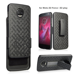 Armadura estilo plástico <span class=keywords><strong>2</strong></span> en 1 fashional caja del teléfono móvil para <span class=keywords><strong>moto</strong></span> <span class=keywords><strong>z</strong></span> <span class=keywords><strong>force</strong></span> z2 jugar con kickstand - Product Image 2