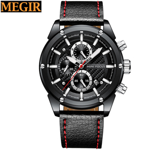 Buena calidad chapado IP <span class=keywords><strong>Ginebra</strong></span> hombres reloj ver Guangzhou Mercado Mayorista reloj del cuero genuino - Product Image 1