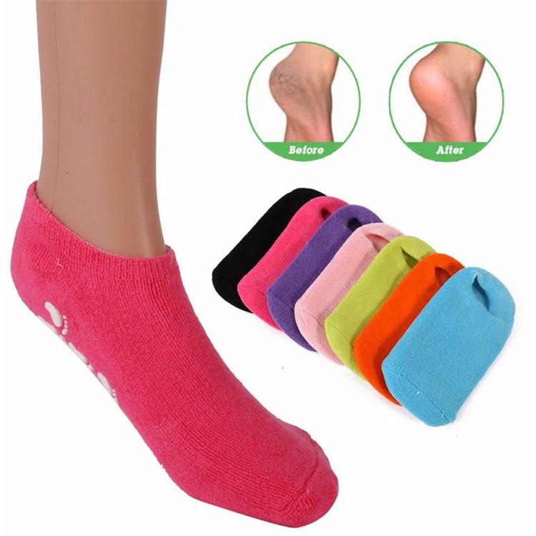 Уход за ногами Мягкие силиконовые гелевые силиконовые увлажняющие спа гелевые носки охлаждающие гелевые носки Удобный Уход за ногами спа