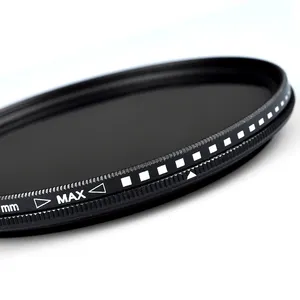 Zomei toptan kamera filtre lens 72mm ayarlanabilir ince fader değişken Nötr Yoğunluk ND Filtre ND2-ND400