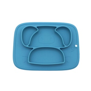 Bébé Alimentation Plaque D'aspiration En Silicone SANS BPA bébé Bol enfants <span class=keywords><strong>dessin</strong></span> animé cochon Antidérapant vaisselle pad - Product Image 1