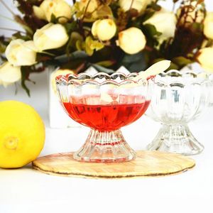Hot Sale Lead Free <strong>Glass</strong> Fruit Salad Container Mixing <strong>Bowl</strong> <strong>Glass</strong> Salad <strong>Dessert</strong> Ice Cream <strong>Bowl</strong> - Product Image 2